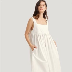 Nap loungewear white midi maxi dress